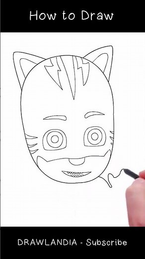 Easy PJ Masks Drawing for Kids | Simple and Fun Drawing Tutorial