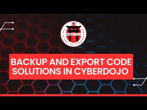 How to Backup & Export Code Solutions in Cyberdojo 2025?