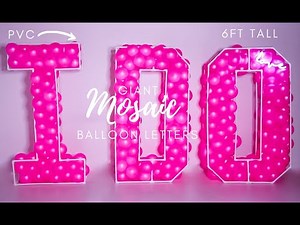 CREATE Amazing Mosaic Balloon Frames With PVC Pipes Easily