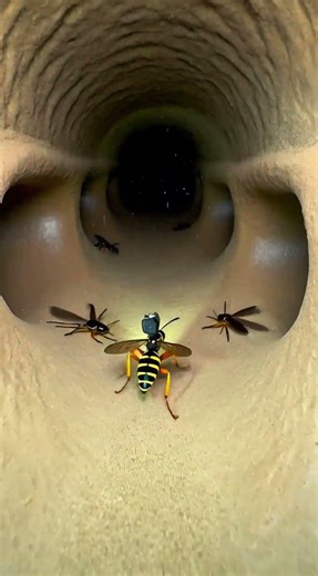 Scientists Put a Micro Camera on a Sand Wasp – Inside the Nest POV