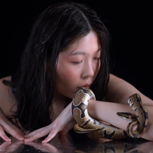 Pretty girl & the snake: A lesson in the hypnosis ?