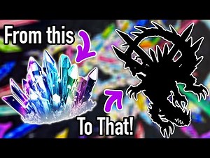 Turning GEMSTONES into a DRAGON! 💎 Let’s Draw a CRYSTAL DRAGON!