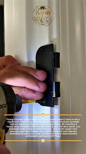 Fix Stripped Door Hinges #DoorRepair #DIYHacks
