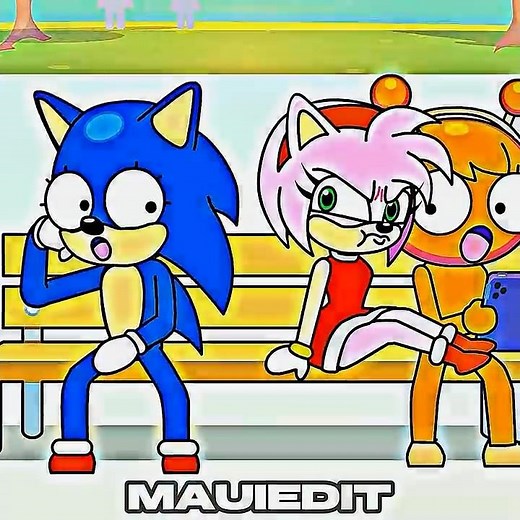 Amy Surprised Sonic 😘💥 #sonic #edit #4k