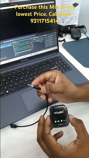 This is how to connect Digitek Mic to Laptop