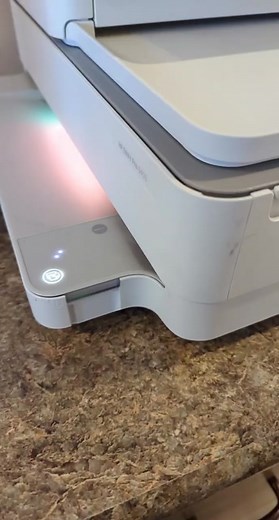 Modern White Copier Machine Close-Up Showcase