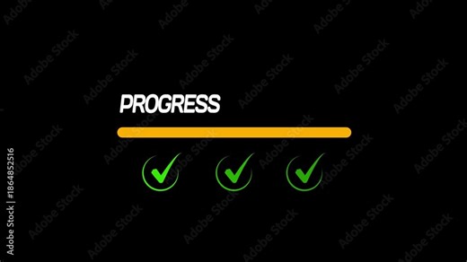 Concept of task tracking, project development, management workflow, and monitoring ongoing business progress. Motion graphics of progress idea. 4k video animation.