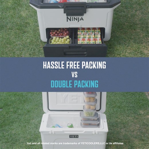 677 reactions · 53 shares | The cooler with a fridge-temp dry drawer. Say goodbye to squished snacks and soggy sandwiches. | Ninja Kitchen | Facebook