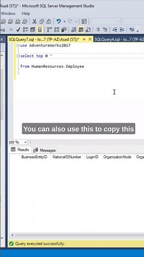#SQL Easiest Way to Copy a Table Without Data. #datascience #coding #mssql #sqlserver #sqltips