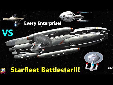 NEW Fed Galactica VS Every Enterprise + DS9 BIGGEST BATTLE EVER? - Star Trek Ship Battles