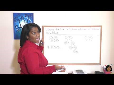 67 Using Prime Factorization to Reduce Fractions for Saxon Math 76