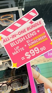 99.90 for Frame Blush Lenses Lip Matte Limited Gift?! 🌈🎀 Japan’s famous Blush Lenses are finally in Singapore, and with a special collaboration with @thepastelsshop. Catch them exclusively at all foptics outlets and online! Let’s get blushing! ✨ 📍 Tengah Plantation Plaza, Serangoon Gardens, Chinatown, Commonwealth, and SingPost Centre | foptics