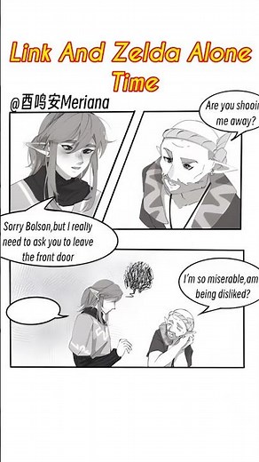 Link And Zelda Alone Time [📖Link Comic] #zelda #comicdub