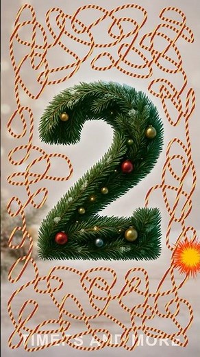 Advent Countdown - Day 23: Number 2 | 10 Second Timer ⏱️🎄 #HolidaysWithYouTube
