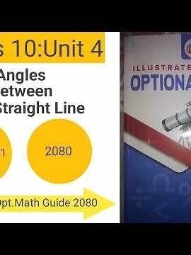 class 10 !! opt math of Allied publication !! angles between two straight line !! full solution !!