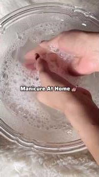 Manicure at home ( weekly hand care routine) ✨💅🏽💗 #shorts #manicure #athome #youtubeshorts