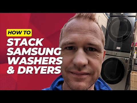 Stacking Samsung Washer and Heat Pump Dryer