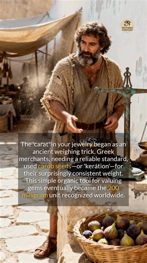 15K views · 70 reactions | The carat in your jewelry began as an ancient weighing trick with Mediterranean carob seeds. #history #didyouknow #ancienthistory | Mysteries Knowledge | Facebook