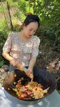 Special braised rabbit with fat intestines#viral #youtubeshorts