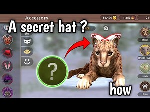 Secret cougar hat in wildcraft,, 😮how to get this secret cougar hat😮