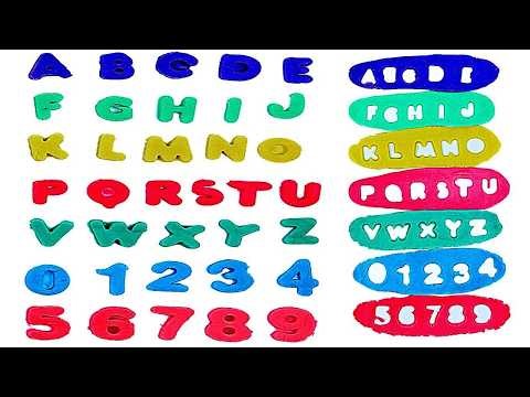 Make Letters and Numbers with Play Doh | Learn Alphabets for Kids