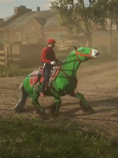 Mario Style: Love for Yoshi in Red Dead Online