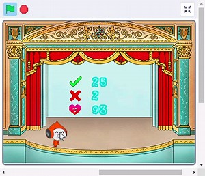 使用scratch 制作一个打字小游戏