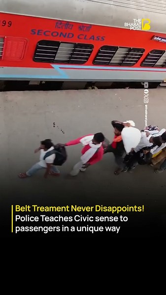 Police Use Unusual Method to Enforce Civic Sense | The Bharat Post