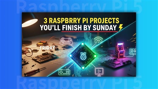 周末就能动手做的三个树莓派项目！