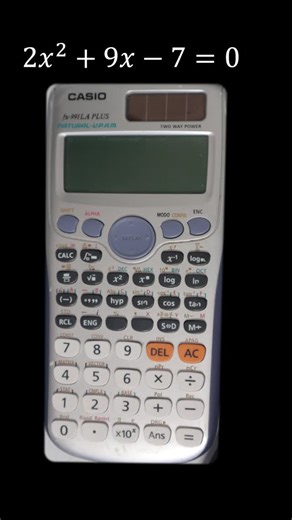 Axel Contreras on Instagram: "Stop memorizing the Quadratic Formula and start using your tools correctly The Quadratic Formula is a rite of passage for every math student. You have probably spent hours reciting negative b plus or minus the square root of b squared minus 4ac. It is long, tedious, and worst of all, it is incredibly easy to mess up. One wrong sign calculation inside that square root and your entire answer is wrong. But if you are allowed to use a scientific calculator, doing this b