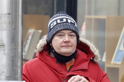 Alan Carr looks downcast as he's seen for first time since split from Paul