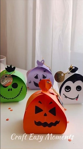 DIY Halloween candy box gift #diy #craft #gift #halloween #shorts