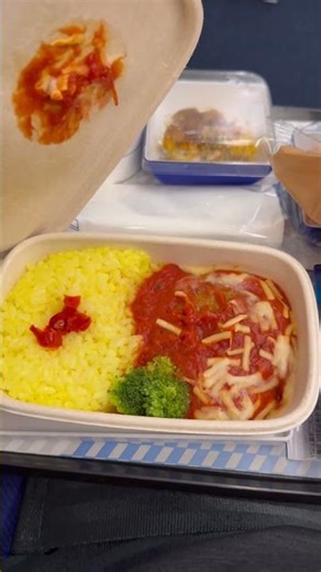 ANAハワイのワイキキ行きのフライングホヌの機内食 #海外旅行 #ana #ハワイ #ワイキキビーチ #フライングホヌ #機内食