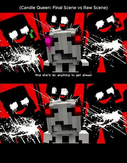 Candle Queen Meme (Final Scene vs Raw Scene) | Minecraft Animation Meme (Blood Warning)