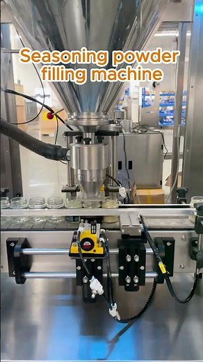 Automatic Spice Powder Glass Bottle Filling Line | Auger Filler + Auto Capping & Labeling
