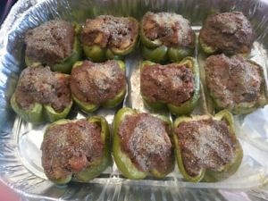 New Orleans Stuffed Bell Peppers (2015 recipe) - charliethecookandrews