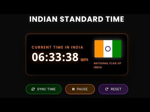 🇮🇳 Live Indian Standard Time (IST) ⏰ | India Clock 24/7 | Real Time India Time Live