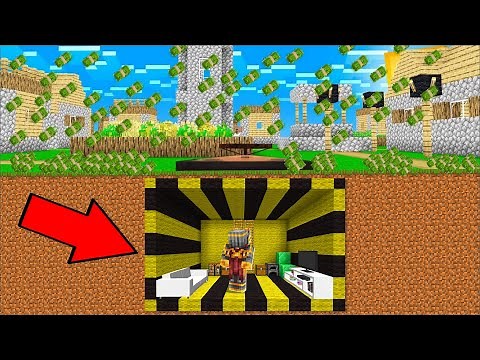 Minecraft EXTREME NATURAL DISASTER BUNKER HOUSE MOD / BUILD UNDERGROUND SAFE HOUSE !! Minecraft Mods