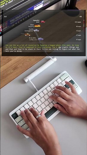 🚘 Typing Speed Test – 124 WPM on TypeRacer #speed #typing #typeracer #keyboard #asmr
