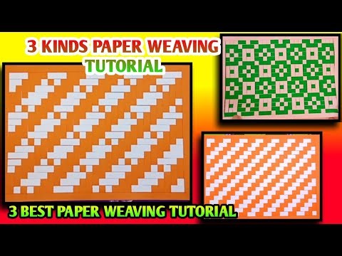 Colorful Paper Weaving Tutorial | How to Do Easy Paper Weaving for Beginners.