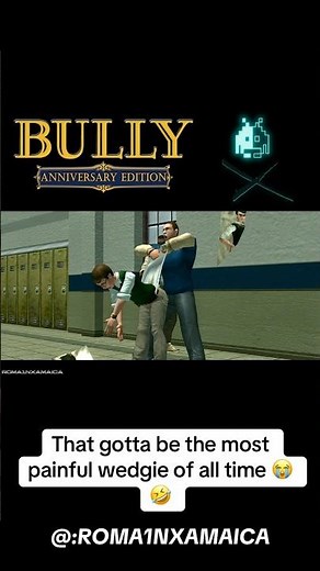 That gotta be the most painful wedgie ever 🤣 #bully #bullygame #jimmyhopkins #rockstar