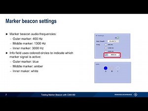 Testing Marker Beacon with the CMA180