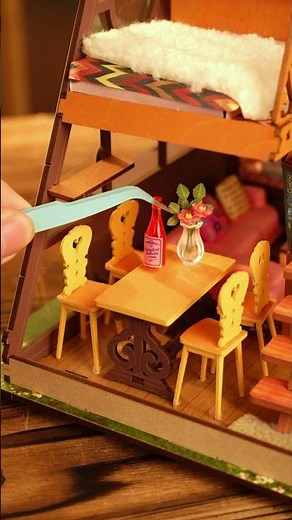 Unboxing with me… 🎥Step inside the cozy charm of the Rolife A‑Frame Cabin 🏡✨ #rolife