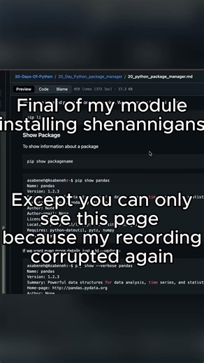 Final module install #coding #pythonanddjangofullstackwebdeveloper #codingexample
