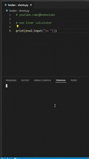 Python One Line Calculator 😱 | A Powerful Python Trick