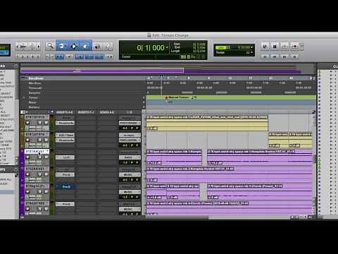 How to Slow Down or Speed up a song in ProTools - Manual Tempo & Elastic Audio