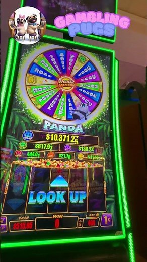 Wicked Wheel Panda 🐼 Penny Slot $150 WIN! | Gambling Pugs