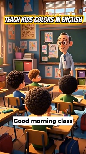 Teach Kids Colors in English | Quick & Simple Learning Video #funlearning #englishlearningclass