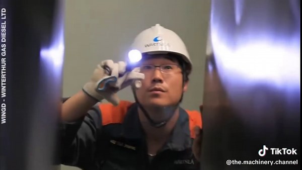 World's Largest Diesel Engine Powers Container Ships