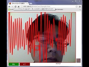 【HTML5+JavaScript】『ＰＣのカメラで脈拍をリアルタイム非接触センシング』